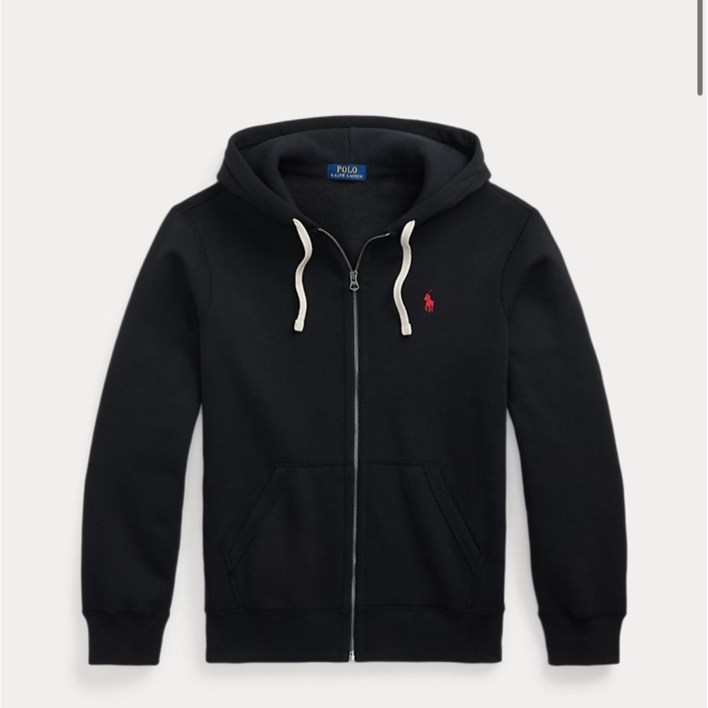 Polo by Ralph Lauren Black Zip-Up Hoodie